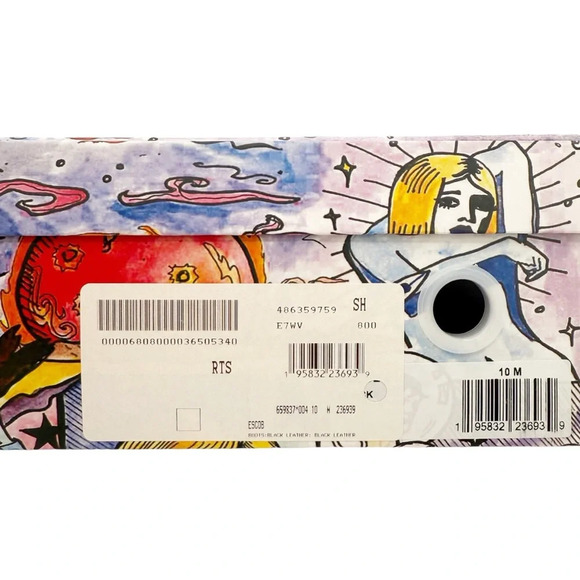 Jeffrey Campbell Platform Lug Sole Chelsea Leather Ankle Boots in Black Size 10 - Picture 8 of 9